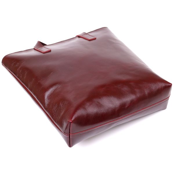 Стильная женская сумка-шоппер Shvigel 16368 Бордовый 52502 фото