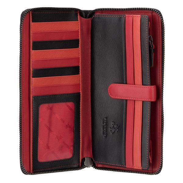 Гаманець жіночий Visconti BR76 BLK/CHERRY BR76 BLK/CHERRY фото