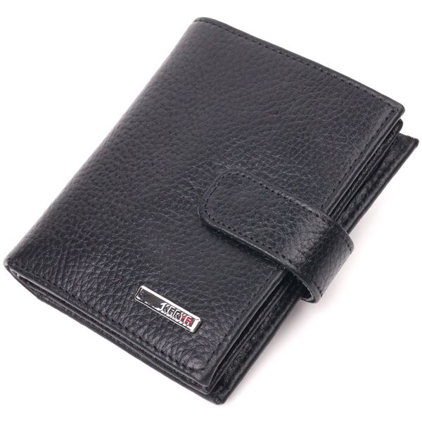 Вертикальний невеликий шкіряний гаманець KARYA 21390 Чорний 21390 фото
