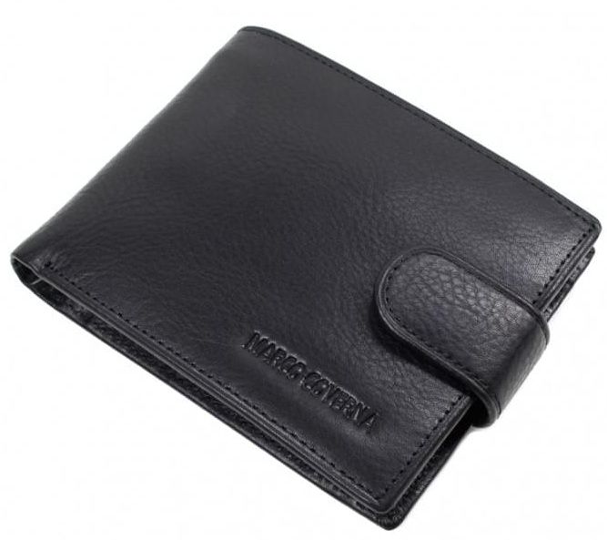 Чёрный кожаный портмоне Marco Coverna BK010-802A BK010-802A фото