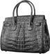 Сумка женская CROCODILE LEATHER 18265 из натуральной кожи крокодила Черная 18265 фото 2