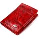 Лакований жіночий гаманець з натуральної шкіри з тисненням під змію CANPELLINI 21682 Червоний 21682 фото 1