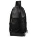Чоловічий рюкзак слінг шкіряний чорний флотар TARWA FA-0116-3md FA-0116-3md фото 3