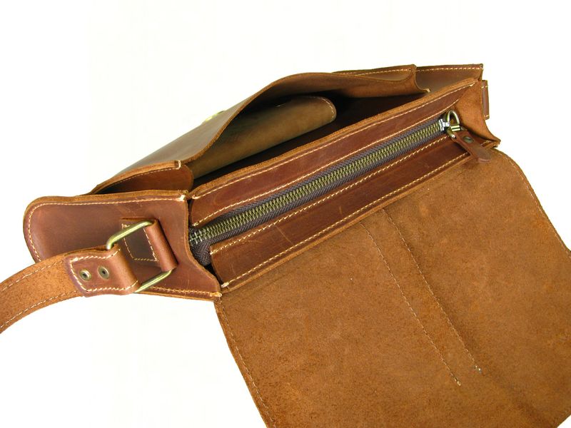 Жіноча шкіряна сумка через плече SGE WS 001 con руда WS 001 con фото