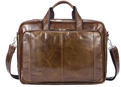 Мужская кожаная сумка Vintage 14769 Коричневая 14769 фото