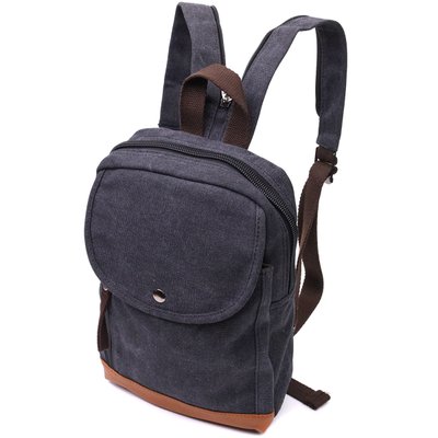 Рюкзак для мужчин из плотного текстиля Vintage 22182 Черный 56818 фото