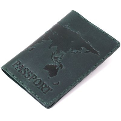 Обложка на паспорт из натуральной кожи Shvigel 16550 Зеленый 16550 фото
