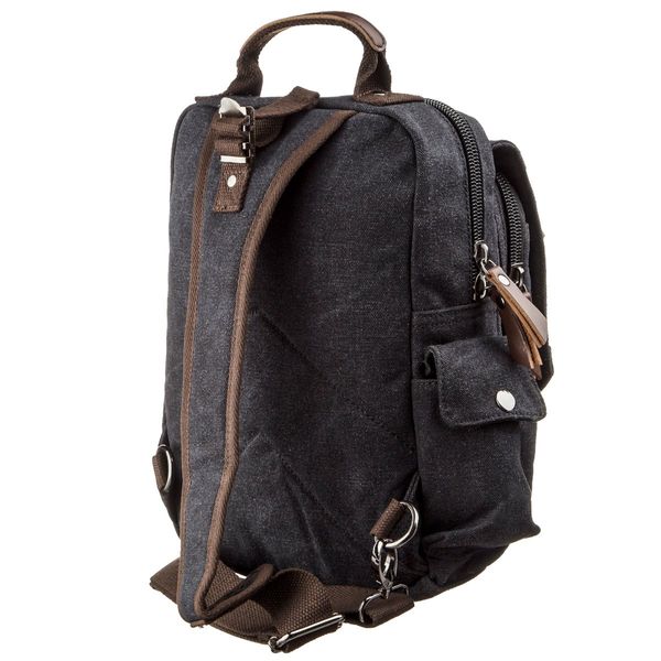 Сумка-рюкзак на одне плече Vintage 20143 Чорна 46173 фото