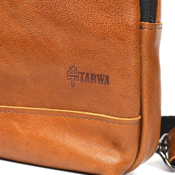 Чоловічий рюкзак слінг шкіряний коньяк TARWA GB-0116-3md GB-0116-3md фото