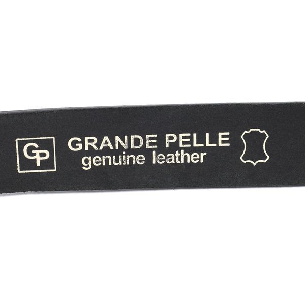 Практичний брючний ремінь для чоловіків з натуральної шкіри GRANDE PELLE 11677 Чорний 56483 фото