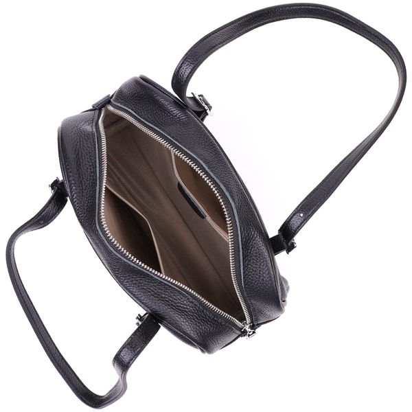 Интересная сумка-клатч со съемными ручками из натуральной кожи 22078 Vintage Черная 22078 фото