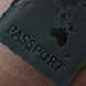 Обкладинка на паспорт із натуральної шкіри Shvigel 16550 Зелений 16550 фото 5