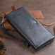 Гаманець-клатч зі шкіри з кишенею для мобільного ST Leather 19310 Чорний 19310 фото 9