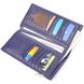 Стильний вертикальний гаманець із натуральної шкіри KARYA 21423 Синій 21423 фото 6