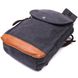 Рюкзак для чоловіків із щільного текстилю Vintage 22182 Чорний 56818 фото 3