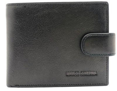 Чорний шкіряний гаманець на засувці Marco Coverna BK010-896 BK010-896 фото
