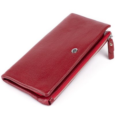 Кошелек-клатч из кожи с карманом для мобильного ST Leather 19311 Бордовый 19311 фото