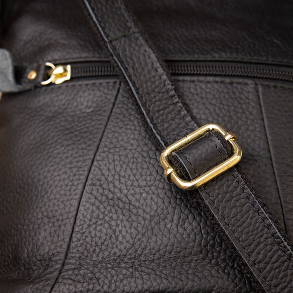Женская компактная сумка из кожи 20415 Vintage Черная 20415 фото