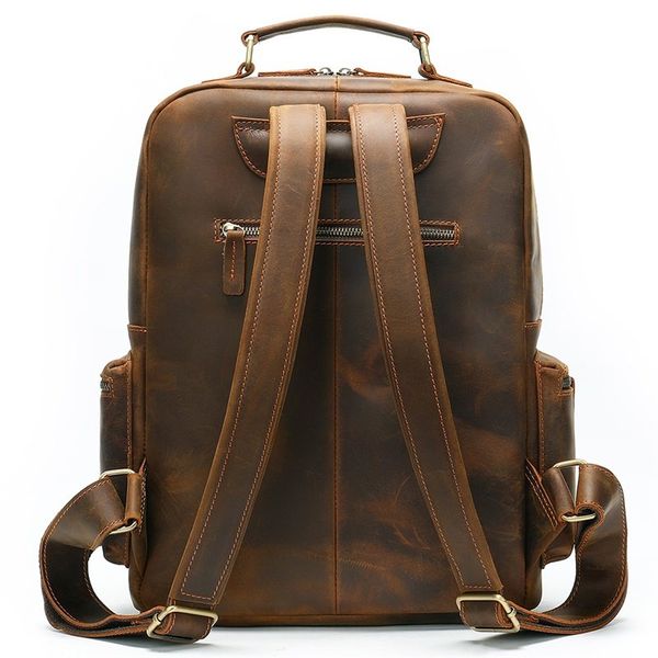 Рюкзак винтажный для ноутбука Vintage 14712 кожаный Коричневый 14712 фото