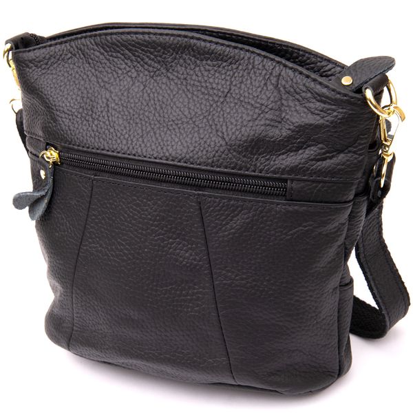 Жіноча компактна сумка зі шкіри 20415 Vintage Чорна 20415 фото