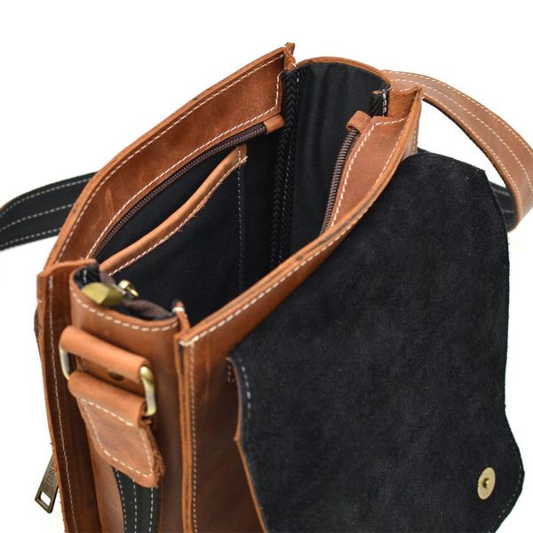 Мужская сумка на плечо из натуральной винтажной кожи Tarwa RBw-3027-4lx рыжая RBw-3027-4lx фото