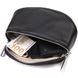 Полукруглая сумка через плечо из натуральной кожи 22079 Vintage Черная 22079 фото 5