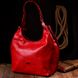Яскрава сумка жіноча KARYA 20866 шкіряна Червоний 20866 фото 9