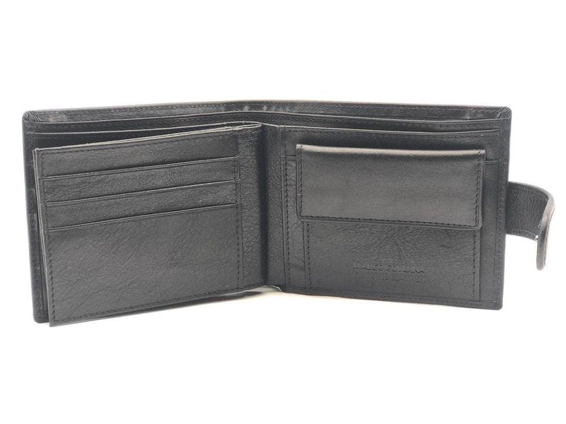 Чёрный кожаный кошелёк на защелке Marco Coverna BK010-896 BK010-896 фото