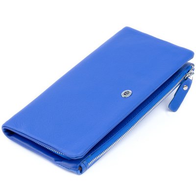 Гаманець-клатч зі шкіри з кишенею для мобільного ST Leather 19312 Синій 19312 фото