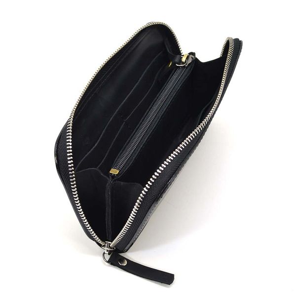 Мужской кожаный кошелек клатч на молнии TARWA RA-711-3md черный RA-711-3md фото