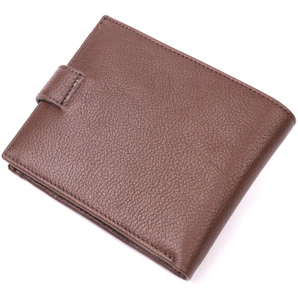 Практичний чоловічий гаманець із натуральної шкіри KARYA 21067 Коричневий 21067 фото
