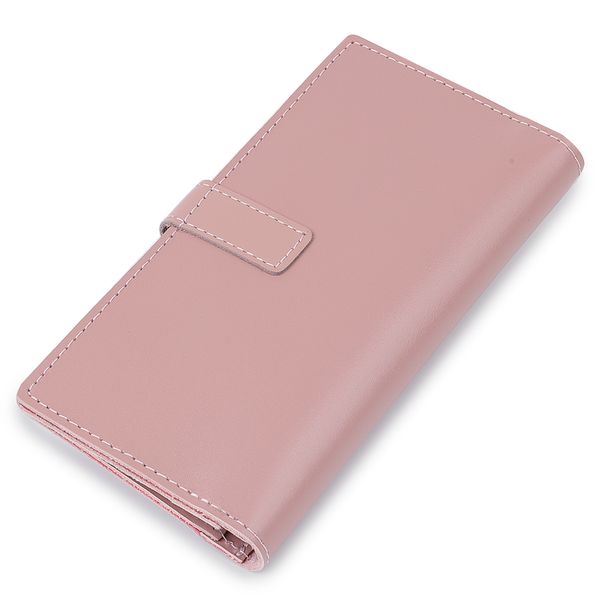 Шкіряне жіноче матове портмоне GRANDE PELLE 11545 Рожевий 11545 фото