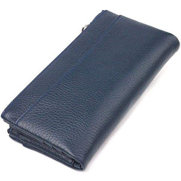 Зручний гаманець із натуральної зернистої шкіри CANPELLINI 21635 Синій 21635 фото