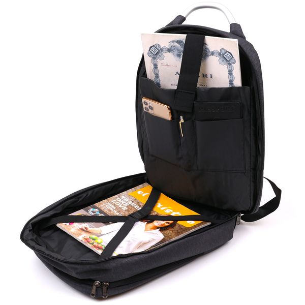 Добротний чоловічий рюкзак із текстилю Vintage 20490 Чорний 20490 фото