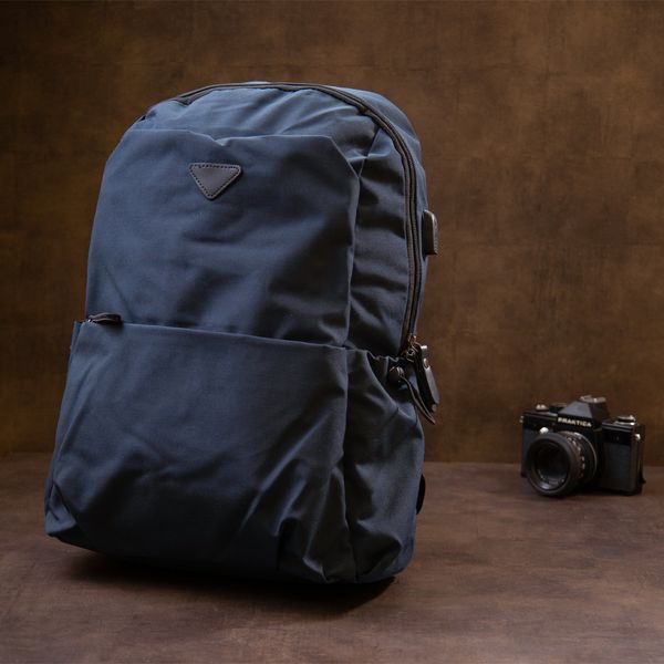 Рюкзак текстильный smart унисекс Vintage 20625 Темно-синий 49000 фото