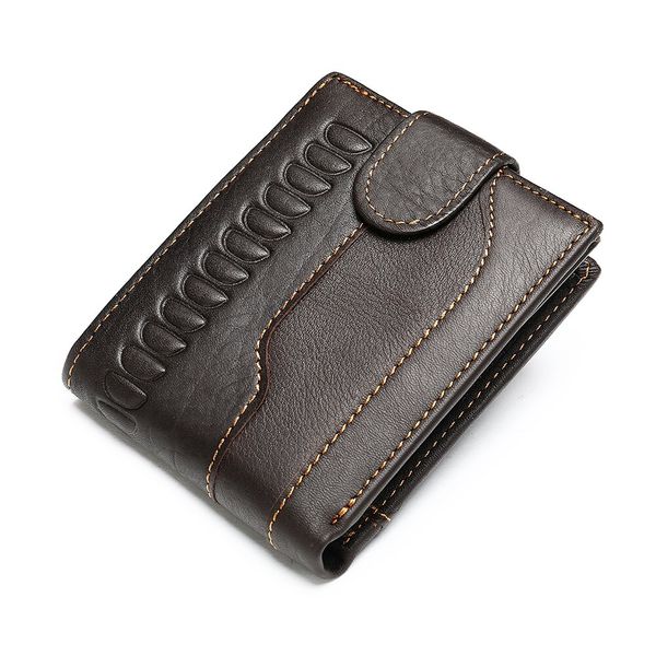 Чоловічий гаманець з тисненням 20233 Vintage Коричневий 20233 фото