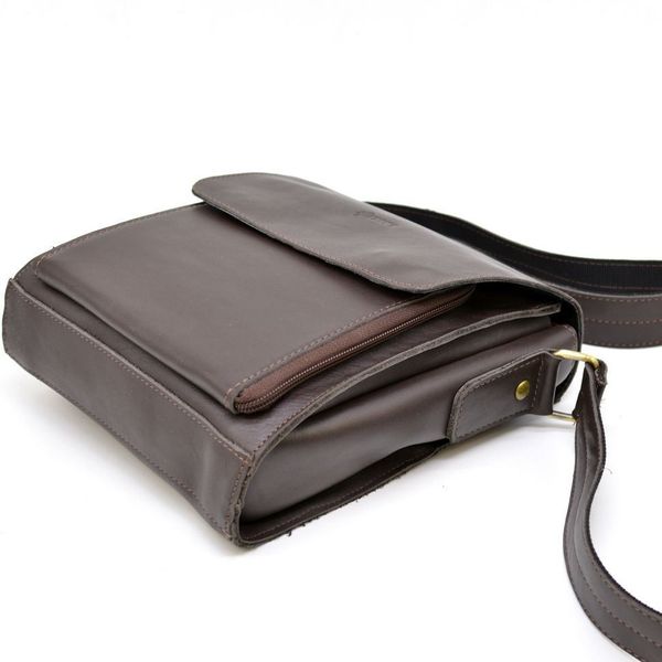 Мужская сумка на плечо из натуральной гладкой кожи Tarwa GC-3027-4lx коричневая GC-3027-4lx фото
