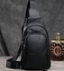 Рюкзак мужской Vintage 14623 кожаный Черный 14623 фото 4