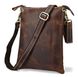 Шкіряна чоловіча сумка Vintage 14061 коричнева 14061 фото 1