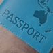 Стильна шкіряна обкладинка на паспорт Shvigel 16552 Бірюзовий 16552 фото 6