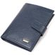 Практичний вертикальний чоловічий гаманець середнього розміру з натуральної шкіри флотар CANPELLINI 21735 Синій 21735 фото 1