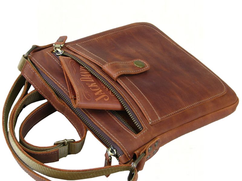 Чоловіча шкіряна сумка планшет SGE PL 001 con коньячного кольору PL 001 con фото