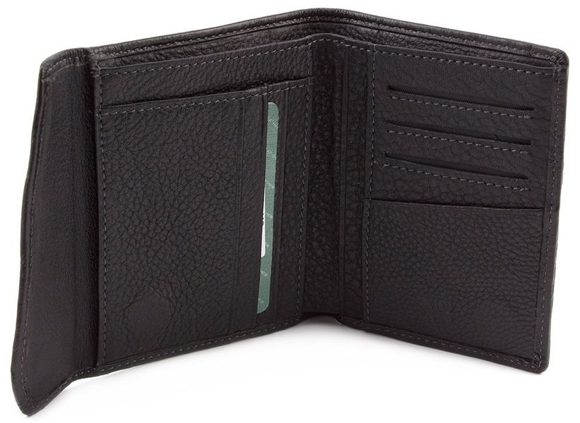 Чёрный кожаный портмоне на магнитах MD Leather Collection 604-a 604-a фото