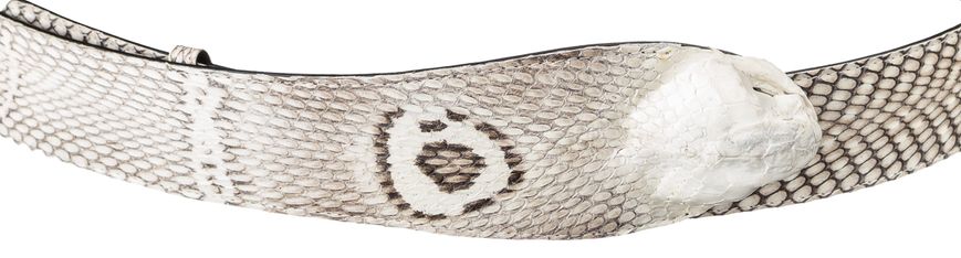 Ремінь SNAKE LEATHER 18199 з натуральної шкіри кобри Білий 18199 фото