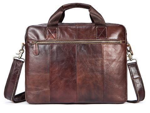 Деловая сумка мужская кожаная Vintage 14792 Коричневая 14792 фото
