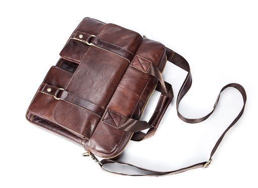 Деловая сумка мужская кожаная Vintage 14792 Коричневая 14792 фото
