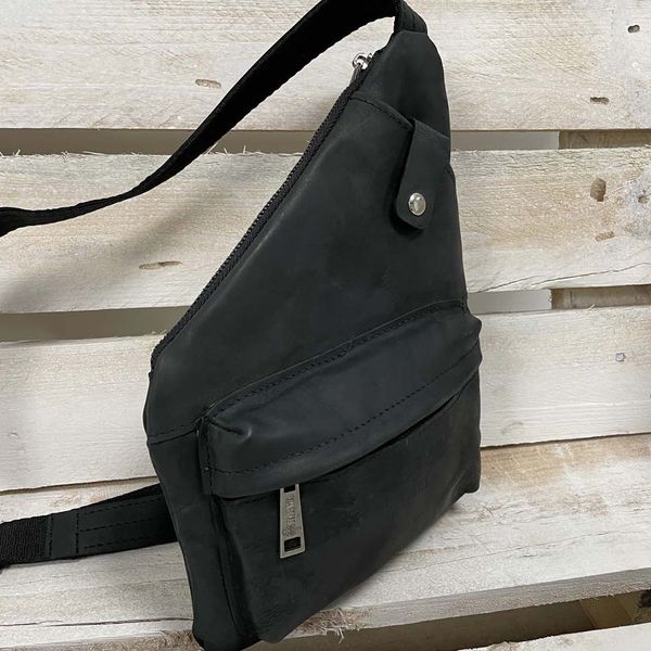 Шкіряна сумка слінг рюкзак через плече RA-6501-3md бренд TARWA RA-6501-3md фото