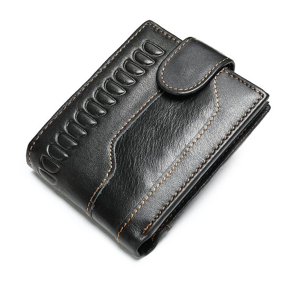 Чоловічий гаманець з тисненням 20234 Vintage Чорний 20234 фото