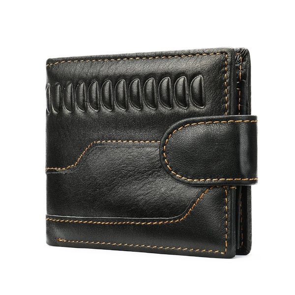 Чоловічий гаманець з тисненням 20234 Vintage Чорний 20234 фото