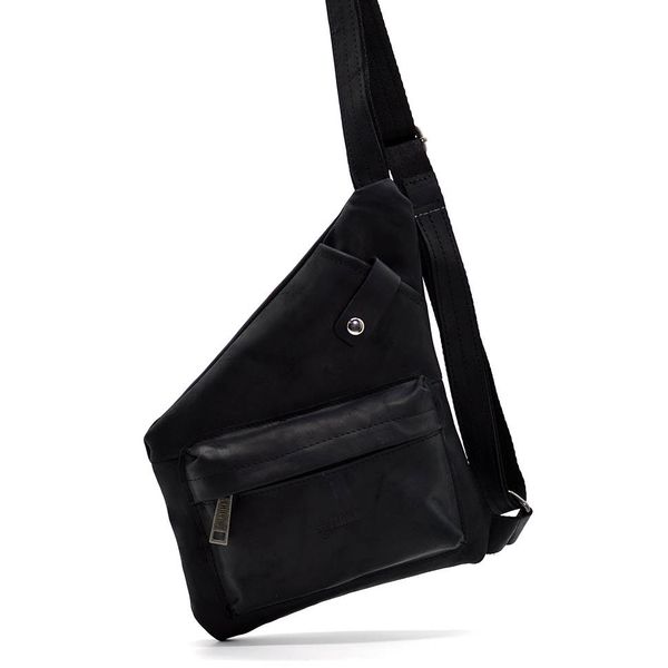 Шкіряна сумка слінг рюкзак через плече RA-6501-3md бренд TARWA RA-6501-3md фото